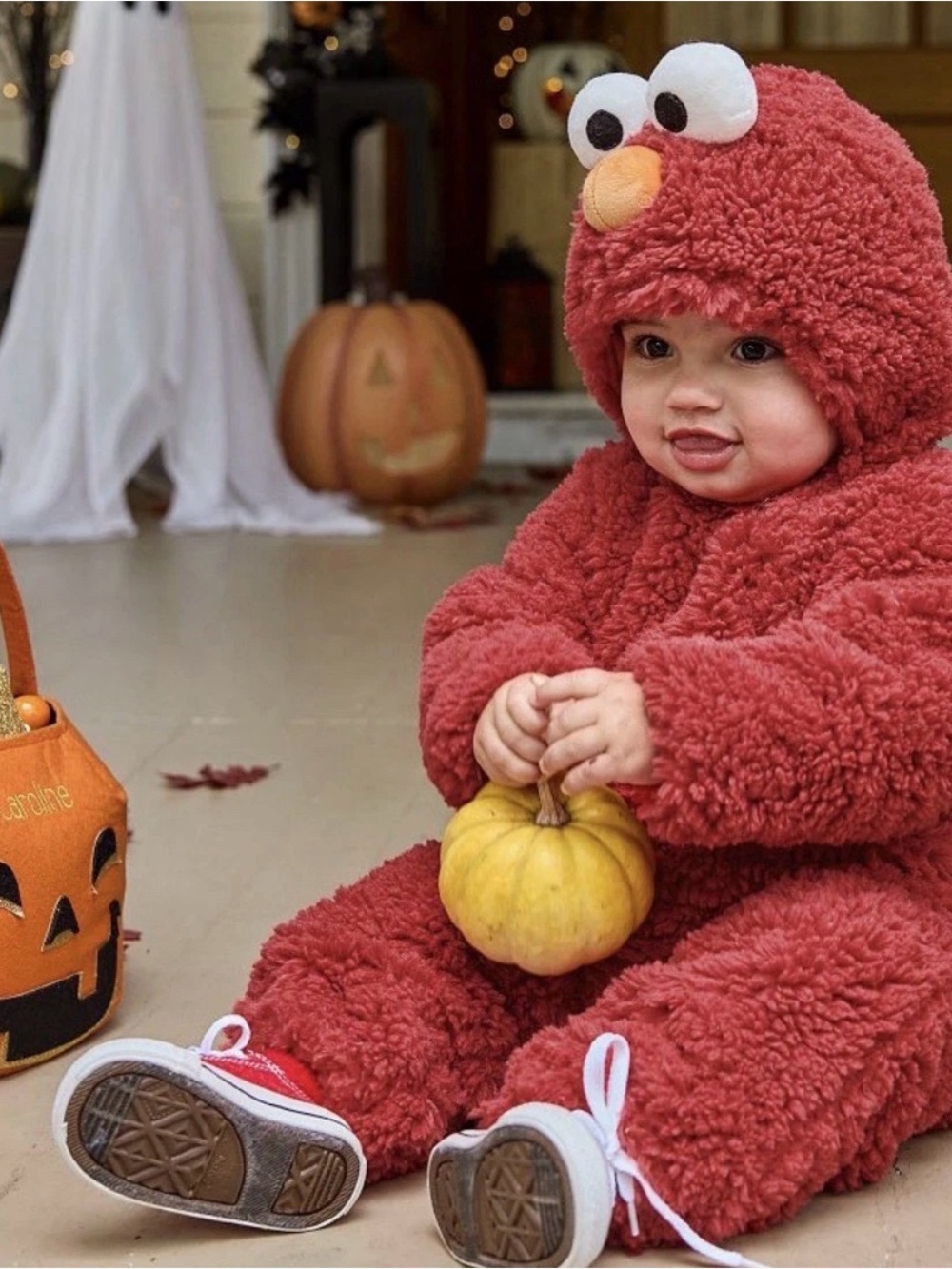 POTTERY BARN 1pc Plush Red ELMO Sesame Street COSTUME Sz 6-12M